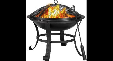 ApexArte® Vuurkorf voor Buiten - Vuurschaal - Terrashaard - Zwart