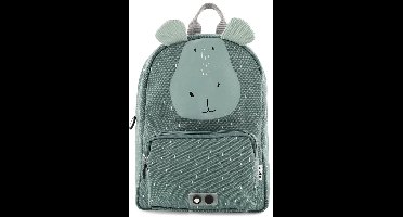 Trixie Rugzak - Mr. Hippo - Schooltas Waterafstotend - Boekentas voor Kind - Voor Jongens en Meisjes - Geschikt als Gymtas - Groen