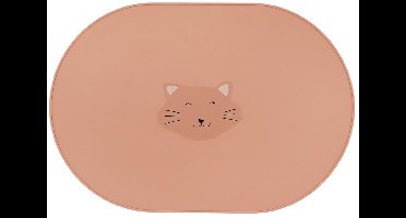 Trixie Placemat Kinderen - Mrs. Cat- van Siliconen - Ook geschikt als Knutselmat of Tekenmat - van Siliconen - Geschikt voor de Vaatwasser