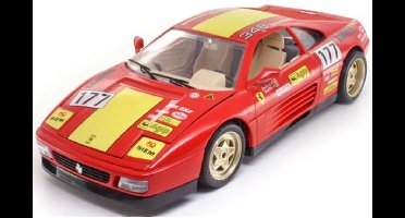 Ferrari 348tb Evoluzione 1991 (rood) (30 cm) 1/18 Bburago - Modelauto - Schaalmodel - Model auto - Miniatuurauto