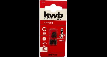 KWB 2 bitjes torsion 25 mm T15 s2