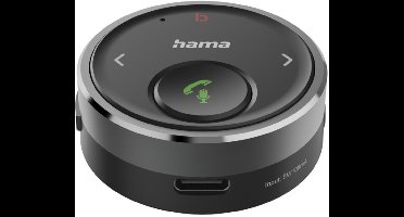 Hama Bluetooth®-Receiver für Kfz, 3,5-mm-Stecker, Sprachsteuerung, Freisprechen Bluetooth handsfreekit