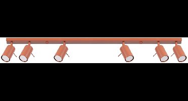 Sollux Lighting Plafondlamp Ring - 17x117x6cm - GU10 - rode oker - staal