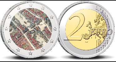 2 Euro munt Amsterdam 750-4 Amstelredamme