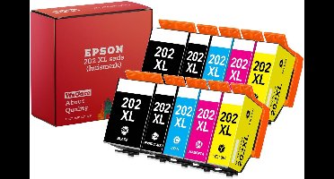 10-pack | Geschikt voor Epson 202 / 202XL inktcartridges - Multipack 5 Inktpatronen - XP6000 - XP6005 - XP6100 - XP6105