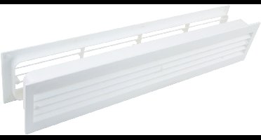 Starx badkamerrooster kunststof 2-delig 45.5x9cm (LxH) - wit (45.707.30)