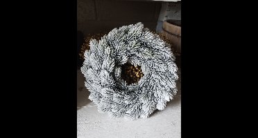 Krans Nobilis besneeuwd H7D28cm