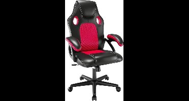 ApexArte® Ergonomische Bureaustoel - Bureaustoelen voor Volwassenen en Kinderen - Gaming Stoel - Chair Kantelbaar - Rood met Zwart
