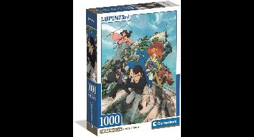 Clementoni - Puzzel - 1000 Stukjes - Lupin III - Compact Box - Puzzel Voor Volwassenen