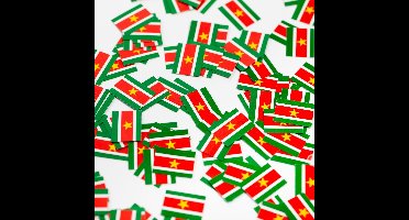 450 stuks Tafel confetti papier Suriname - Hapjes Cocktail Tapas Zomer Terras EK WK Voetbal Decoratie Tafelconfetti