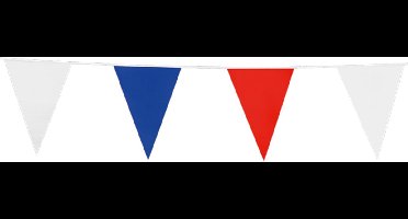 24x Vlaggenlijn Rood / Wit / Blauw 10 meter - Verjaardag Feest Party Festival Poolparty Decoratie