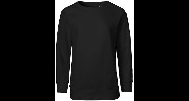 Neutral - Classic Kinder Sweater - Black - 100% Biologisch Katoen maat 92/98