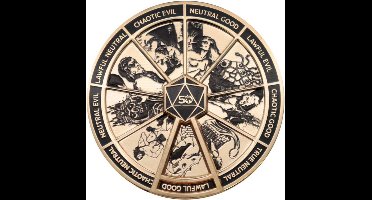 FaNaTtik Dungeons & Dragons Pin Badge Alignment Spinner Coloured Limited Edition Pins & Brooches