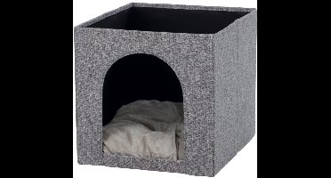 ApexArte® Hondenpoef - Kattenmand Poef - Grijs