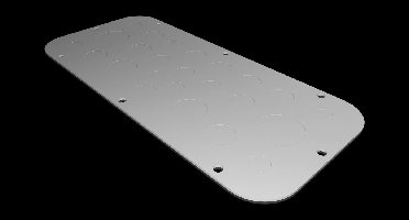 Rittal AX 2572.100 2572100 Flensplaten (l x b) 149 mm x 339 mm Plaatstaal Grijs 1 stuk(s)