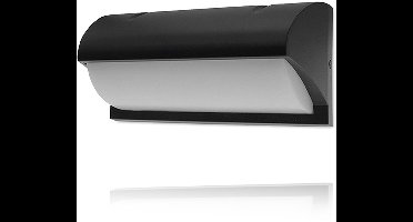 LED Bulkhead Juliet Zwart 12W 3000K Warm Wit 960lm IP54 Buitenlamp | Geen fitting | 12 watt | 50.000 Branduren