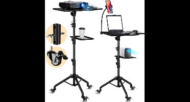 ApexArte® Projector Statief - Beamer Standaard - Tripod Verstelbaar - Zwart