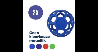 Combideal - JW HOL-EE ROLLER – Hondenspeeltje - Hondenspeelgoed - Hondenbal - Natuurrubber - Assorti - 2 Stuks