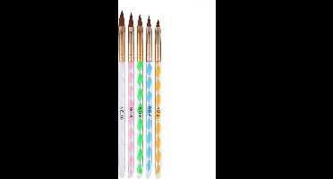 New Age Devi - 5-kleuren Acryl Penselen