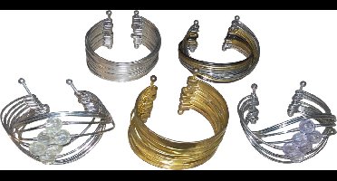 Multi armbanden metaal 5 verschillende soorten