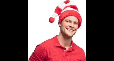 Boland - Kerstmuts Gestreept - Één maat - Volwassenen - Unisex - Kerst