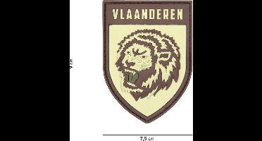 101 Inc Embleem 3D Pvc Vlaanderen Coyote  13069
