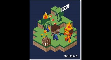 Minecraft Fleeceplaid Blaze - 110 x 140 cm - Polyester