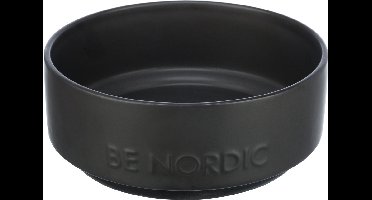 Trixie Be Nordic - Voerbak - Hond - Keramiek/Rubber - Zwart - 18 cm - 1.2 L