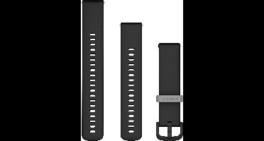 Garmin Quick release - Horlogeband - Siliconen - 20 mm - Zwart - Geschikt voor Vivoactive 5