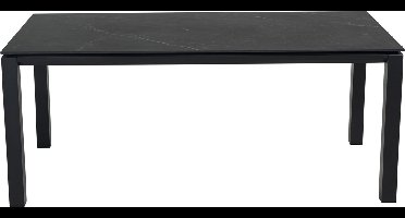 Tafel Monte Carlo zwart 180x90cm