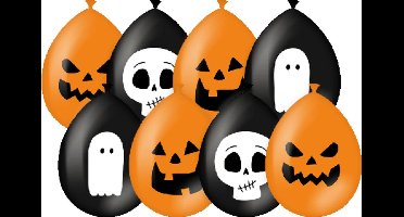 Paperdreams - Party balloons Halloween (8 stuks) - Halloween - Halloween Decoratie - Halloween Versiering - Halloween Ballonnen