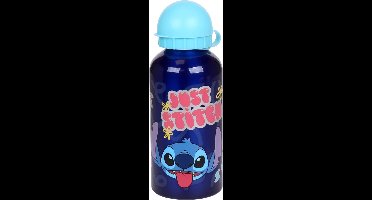 DISNEY Stitch aluminium fles/waterfles, blauw 400ml