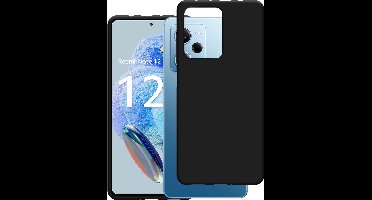 Just in Case hoesje geschikt voor Xiaomi Redmi Note 12 Pro (5G) Hoesje Siliconen - Flexibele Case - Zwart