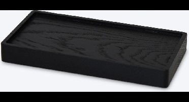 COOKX - Zeepbakje - Zeepschaaltje/Zeephouder - Mini Plateau Eikenhout - Zwart