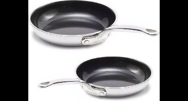 GreenPan Premiere Koekenpannenset - Ø 24 cm + 28cm - RVS