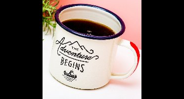 Adventure begins emaille drinkbeker - Gentlemens Hardware