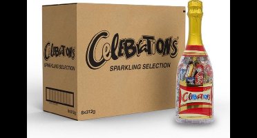 Celebrations Fles - chocolade snoep mix - cadeau - 8x312g - geschenkverpakking