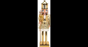 Christmas Decoration notenkraker decoratie figuur/beeld -60 cm - goud - kunststof