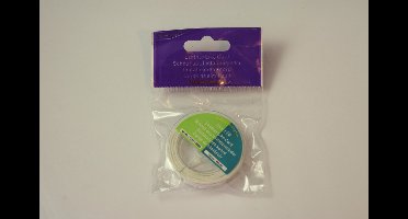 Imitatieleren Koord Wit 1mm x 5meter