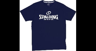 Spalding Essential Logo T-Shirt Heren - Marine | Maat: 3XL