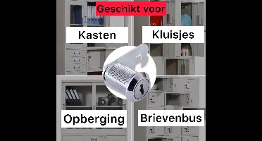 Locker slot - Kantelslot - 25mm - Unieke sleutels