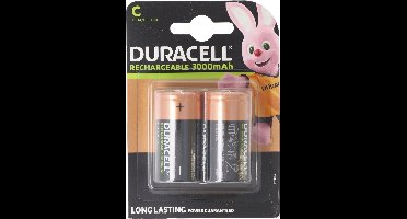 Duracell Recharge Ultra batterij HR14 Baby LR14 NiMH 3000mAh blister van 2