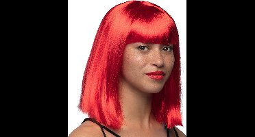 Boland - Pruik Dance rood Rood - Steil - Halflang - Vrouwen - - 80's & 90's