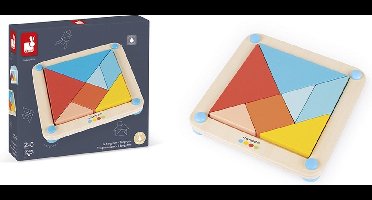 Janod - Educatief spel - Tangram vormen en kleuren