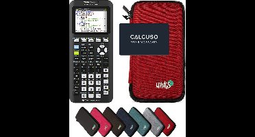 TI-84 Plus Ce -T Python Edition incl. WYNGS Beschermhoes Rood - Grafische Rekenmachine - Basis Pakket