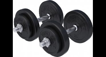 Gorilla Sports Dumbellset - Halterset - Kunststof - 20 kg
