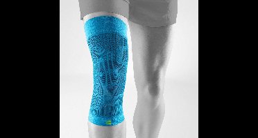 Bauerfeind Sports Compression Knee Support, Blauw, S - 1 Stuk