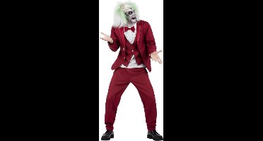 Smiffys - Beetlejuice Groom Kostuum - M - Rood/Wit