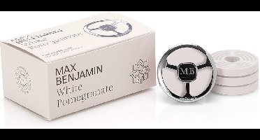 Max Benjamin Autoparfum met 4 Navullingen Cadeauset - White Pomegranate