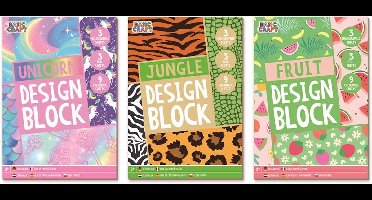 Grafix Papierblok A5 15 vel 200 gsm